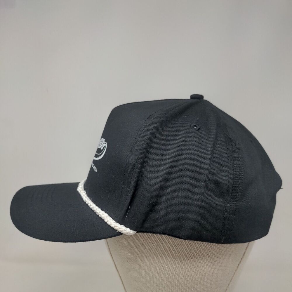 Michigan Snapback Rope Hat Black OSFM Adjustable 5 Panel Hit - Picture 3 of 7
